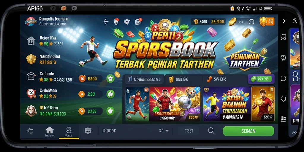 Tampilan menarik dari gameplay Sportsbook API66 dengan berbagai pilihan taruhan.