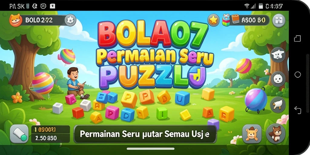 Tampilan gameplay BOLA07 yang mengasyikkan dan penuh warna.