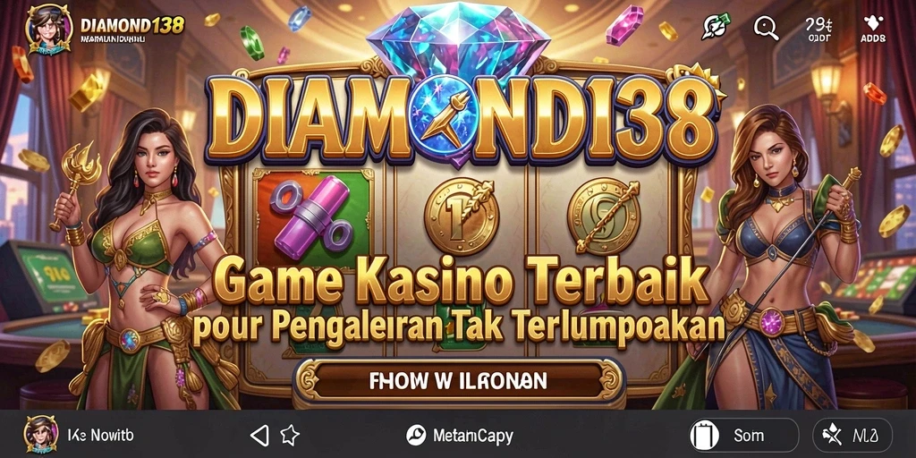 Screenshot utama DIAMOND138 menunjukkan gameplay Kasino yang mengasyikkan.