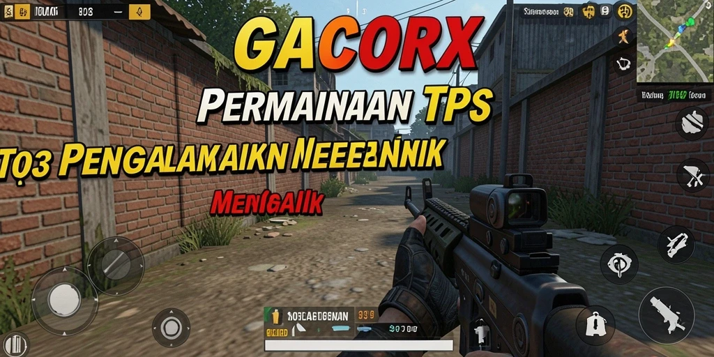 Screenshot GACORX menunjukkan aksi menegangkan dalam permainan TPS yang seru.