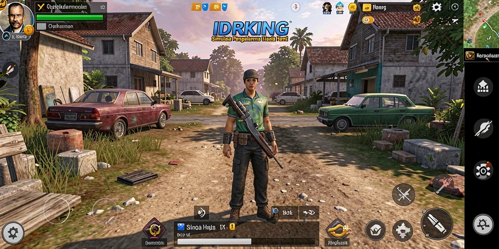 Tampilan gameplay menakjubkan di IDRKING saat pemain beraksi.