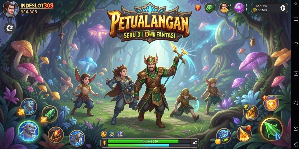 Tampilan gameplay menarik dari INDESLOT303 dengan lingkungan petualangan yang memukau.