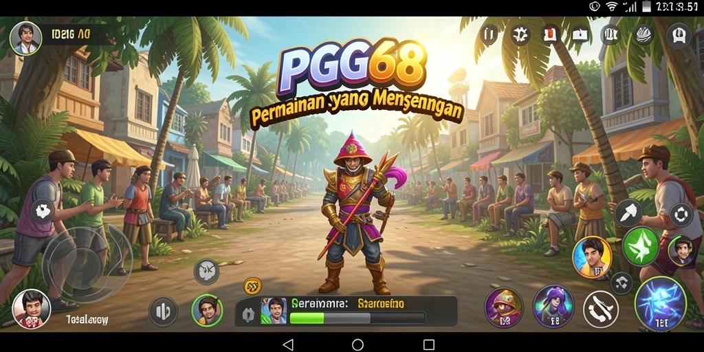 Tampilan menarik dari gameplay PGG68 yang mengasyikkan.