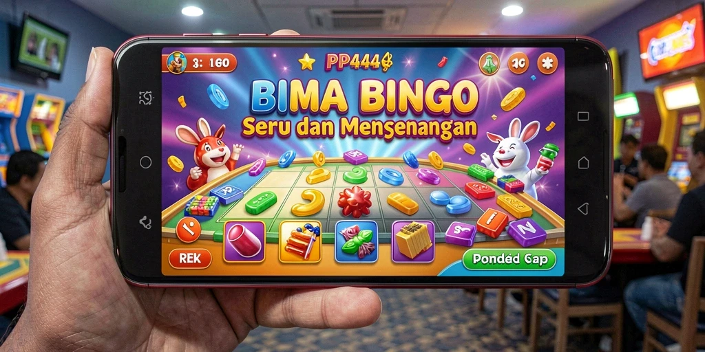 Screenshot dari gameplay PP444 yang penuh warna dan interaktif.
