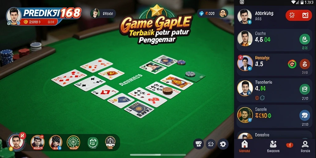 Tampilan gameplay Gaple yang seru dan interaktif.