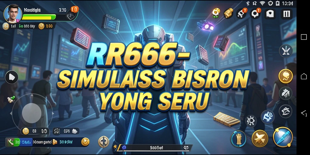 Screenshot utama RR666 menampilkan pengalaman gameplay Tycoon yang seru.