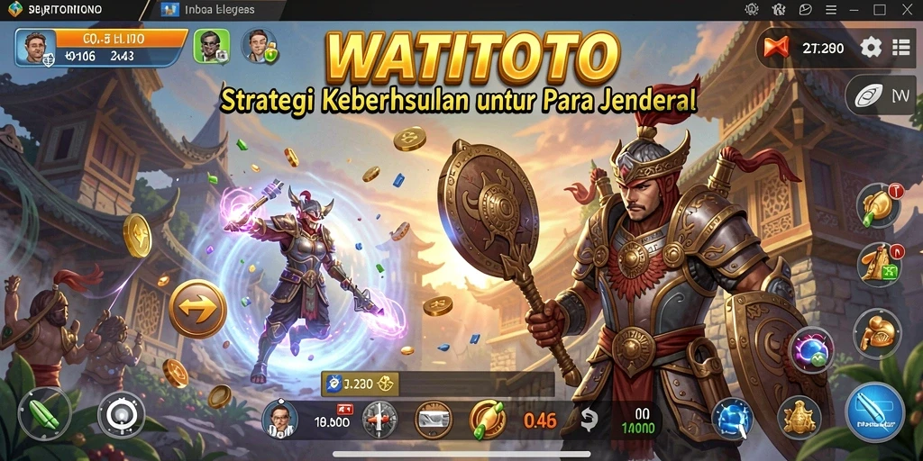 Tampilan gameplay WATITOTO yang menegangkan dan strategis.